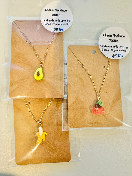 Youth Charm Necklaces - Made by Becca Fuit Series | CLEARANCE