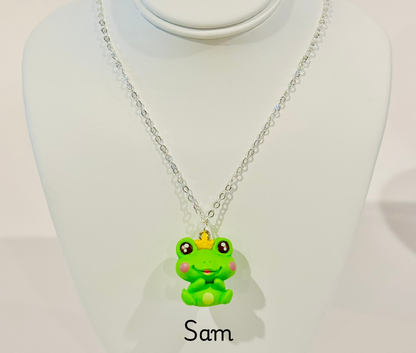 Frog Buddies Youth Charm Necklace