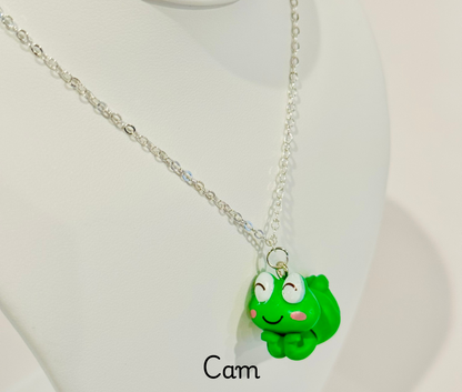 Frog Buddies Youth Charm Necklace