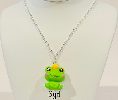 Frog Buddies Youth Charm Necklace