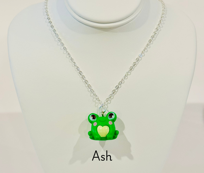Frog Buddies Youth Charm Necklace