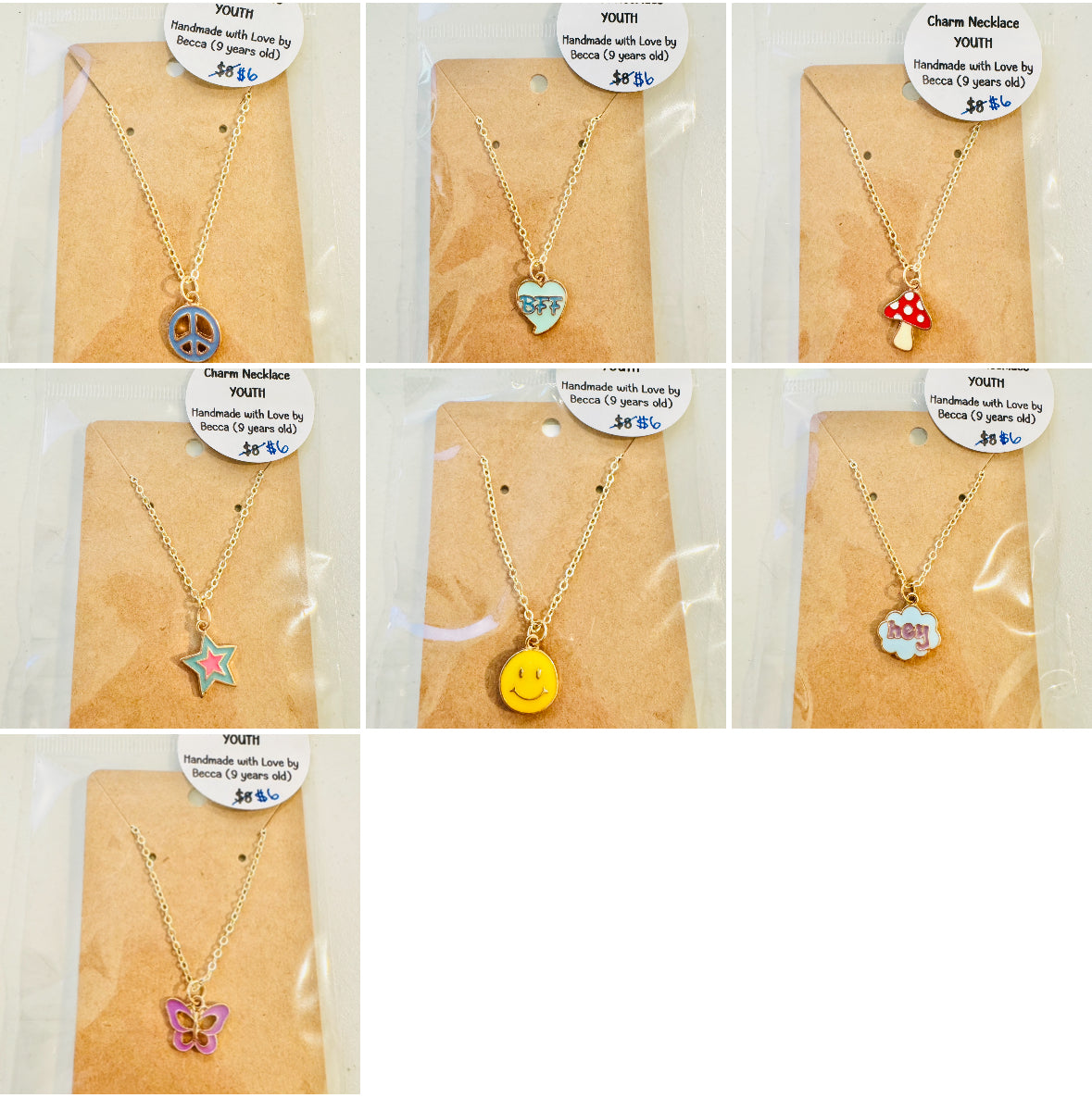 Youth Charm Necklaces - Made by Becca BFF Series | CLEARANCE