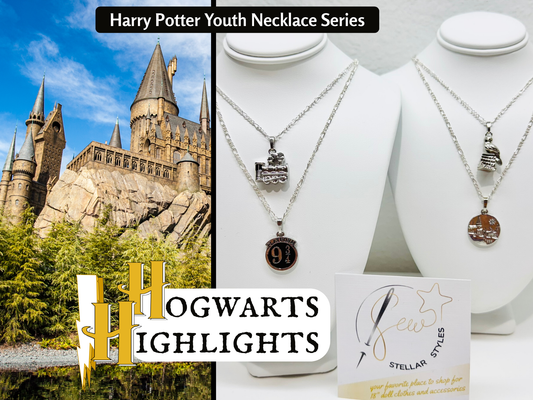 Harry Potter Necklace Series 1: Hogwarts Highlights—Sew Stellar™ Premium Youth Jewelry