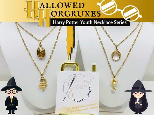 Harry Potter Necklace Series 2: Hallowed Horcruxes—Sew Stellar™ Premium Youth Jewelry
