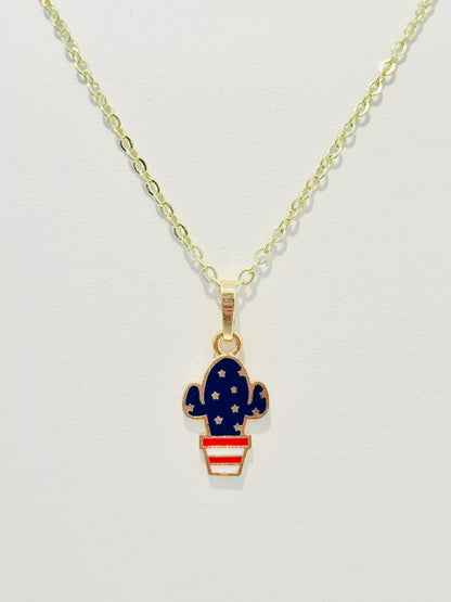 LIMITED EDITION Charm Necklace Set - Fourth of July Series 2 for Girls & Dolls: Stars, Stripes, & Spikes