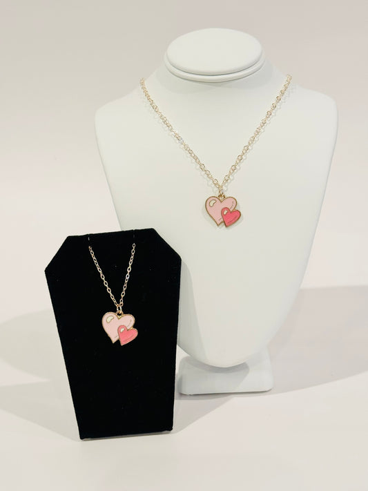 LIMITED EDITION Charm Necklace Set - Valentines Series 1: Two Hearts