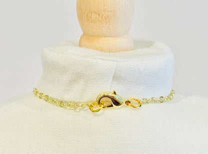 Single White Pearl Charm Necklace