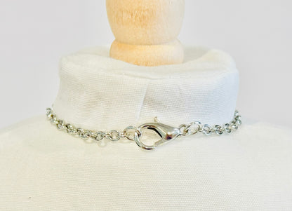 Single White Pearl Charm Necklace