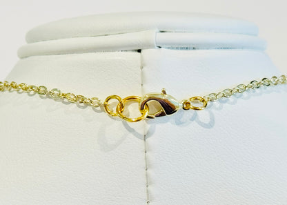 Single White Pearl Charm Necklace