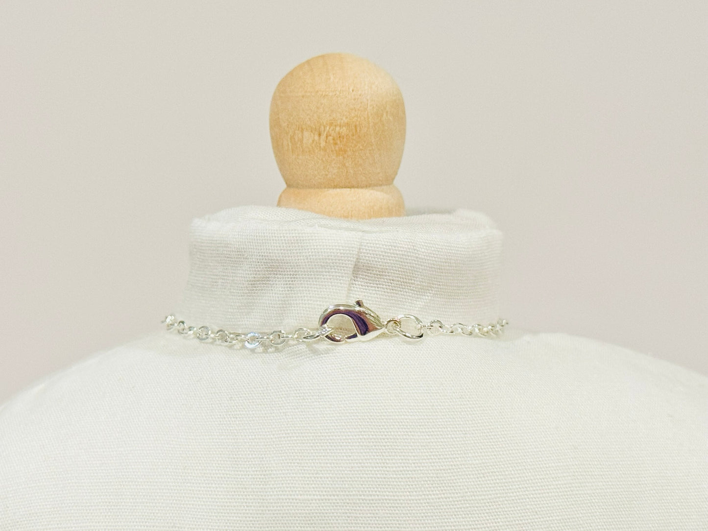 Crackled Glass Charm Necklace