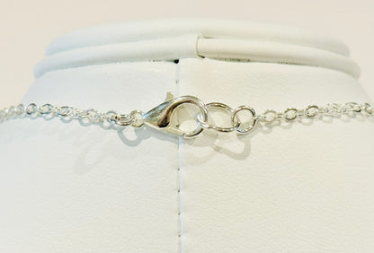 Crackled Glass Charm Necklace