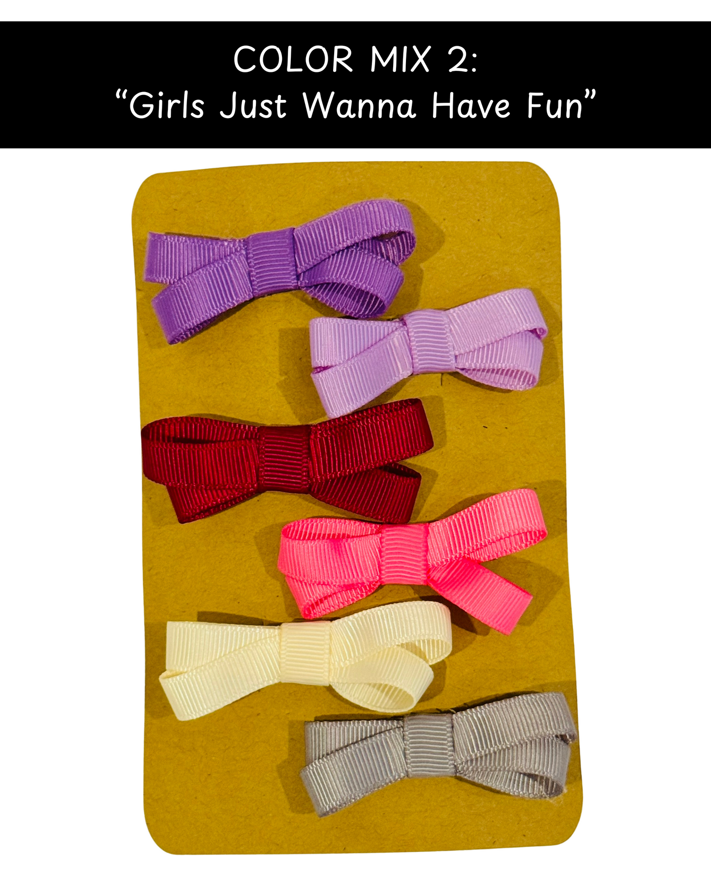 No Sew Tiny Bows! (Made to Order)