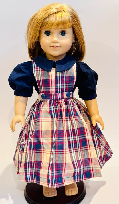 2-piece outfit made by Kathleen Saviak: "schoolgirl" dress and undershirt