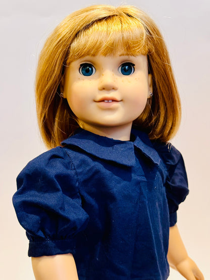 2-piece outfit made by Kathleen Saviak: "schoolgirl" dress and undershirt