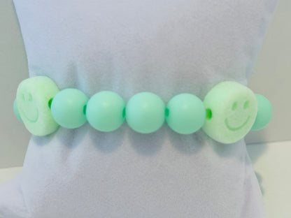 Youth Beaded Bracelets Made by Becca - Pastel Preppy Positivity