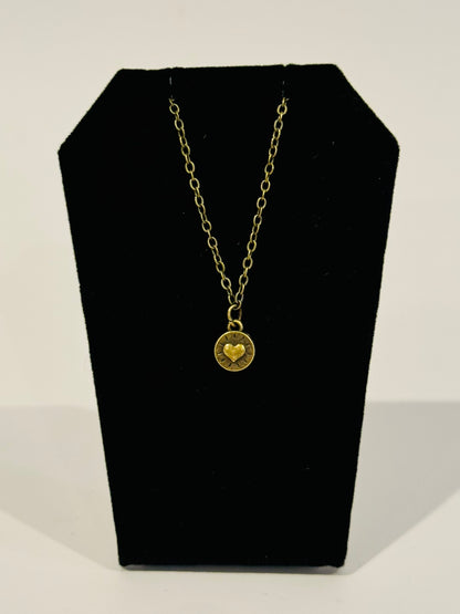 Doll Charm Necklace - Bronze Radiant Love