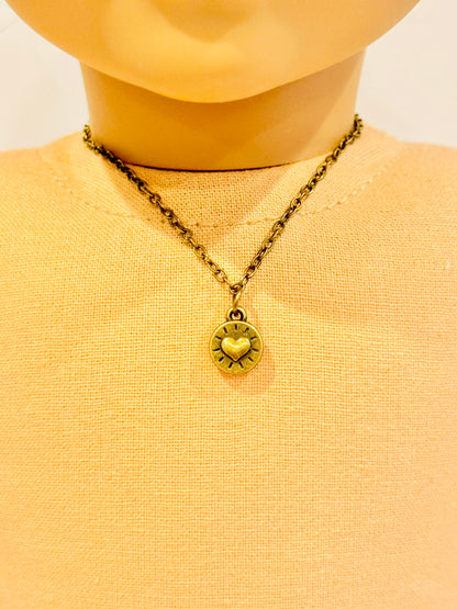 Doll Charm Necklace - Bronze Radiant Love