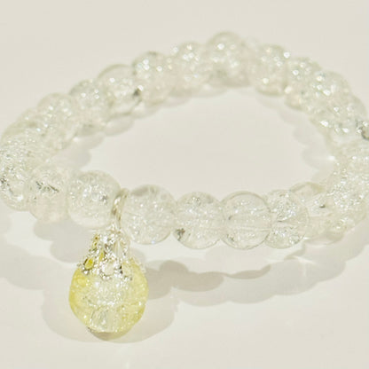 Crackled Glass Beaded Bracelet