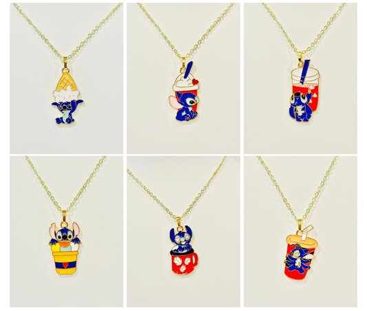 LIMITED EDITION Stitch Youth Charm Necklaces - Series 2: "And, look, I even caught you a little snack."