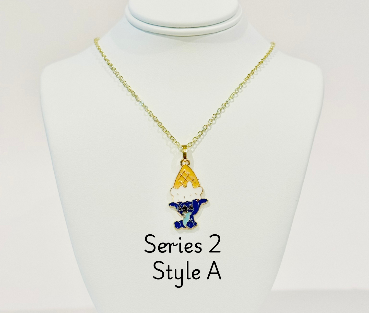 LIMITED EDITION Stitch Youth Charm Necklaces - Series 2: "And, look, I even caught you a little snack."