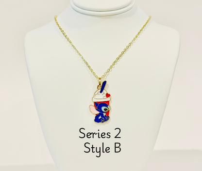 LIMITED EDITION Stitch Youth Charm Necklaces - Series 2: "And, look, I even caught you a little snack."