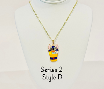 LIMITED EDITION Stitch Youth Charm Necklaces - Series 2: "And, look, I even caught you a little snack."