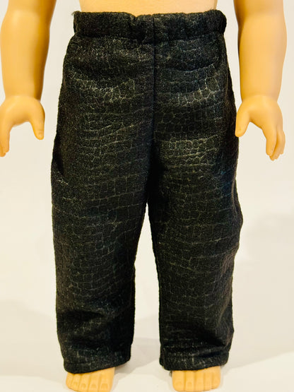 Pants made by Kathleen Saviak: Black Wool