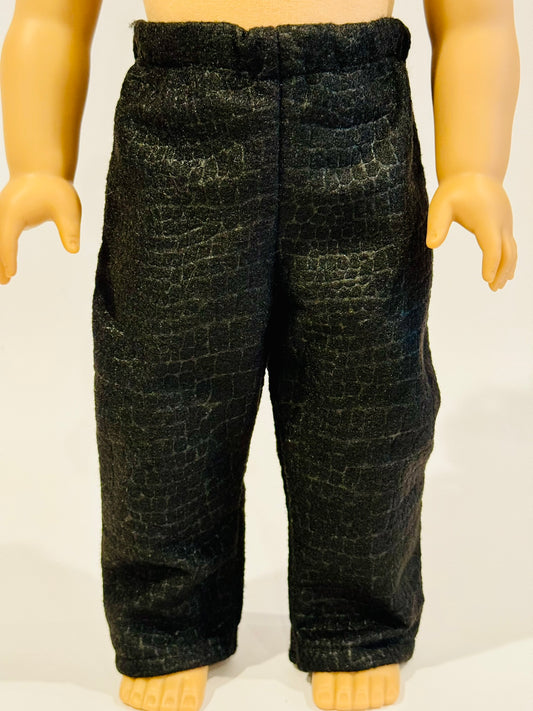 Pants made by Kathleen Saviak: Black Wool