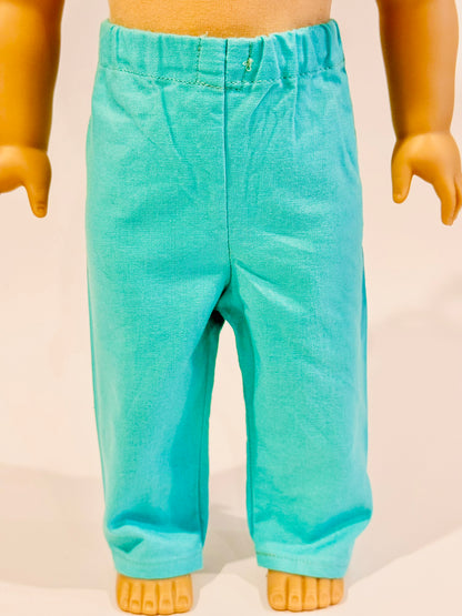 Pants made by Kathleen Saviak: Teal Leggings