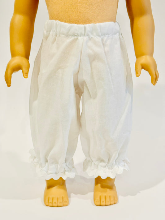Pants made by Kathleen Saviak: White Underpinnings