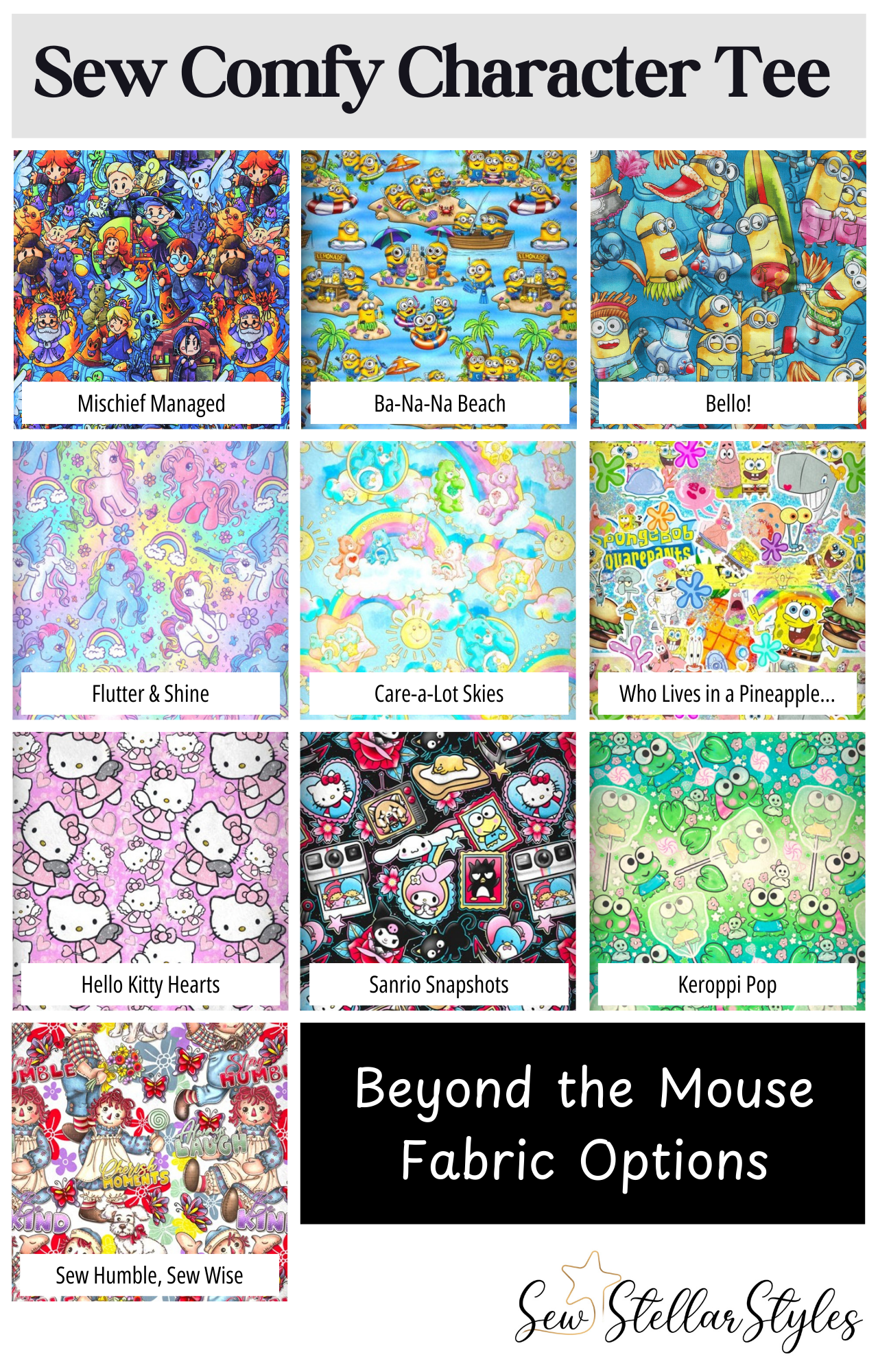 Sew Comfy Character Tee - Beyond the Mouse (Made to Order)