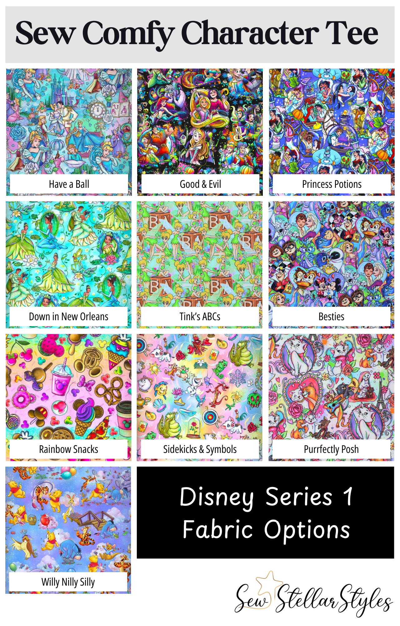 Sew Comfy Character Tee - Disney Series 1 (Made to Order)