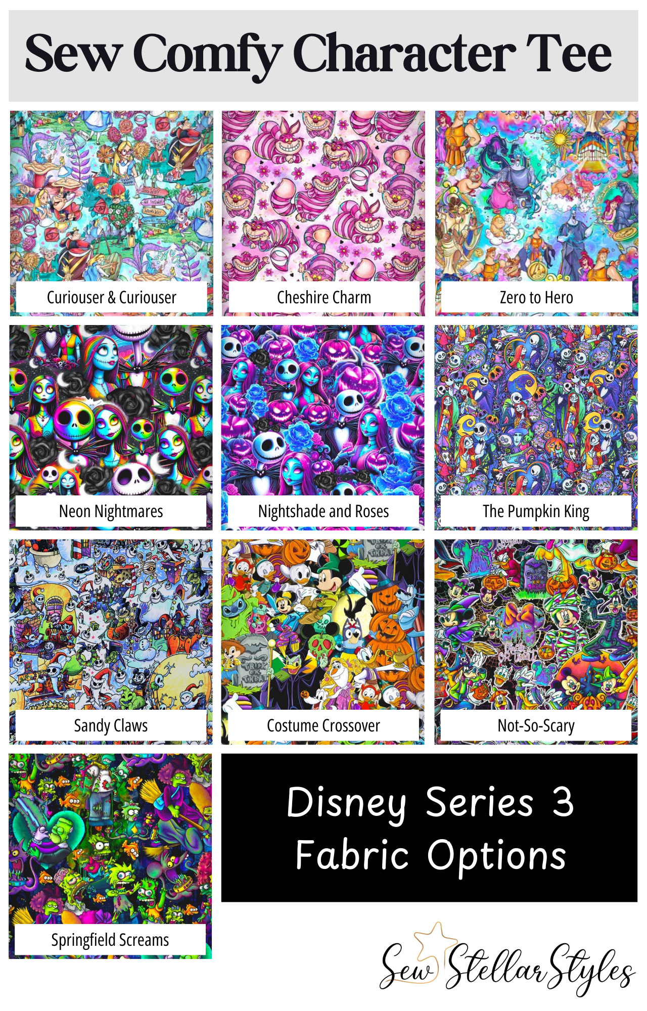 Sew Comfy Character Tee - Disney Series 3 (Made to Order)